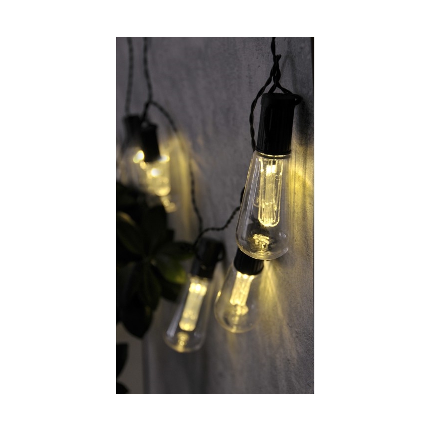 LED Dekoratyvinė grandinė EDISON 2,65 m 10xLED/2xAA