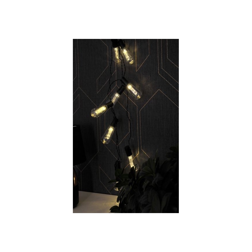 LED Dekoratyvinė grandinė EDISON 2,65 m 10xLED/2xAA