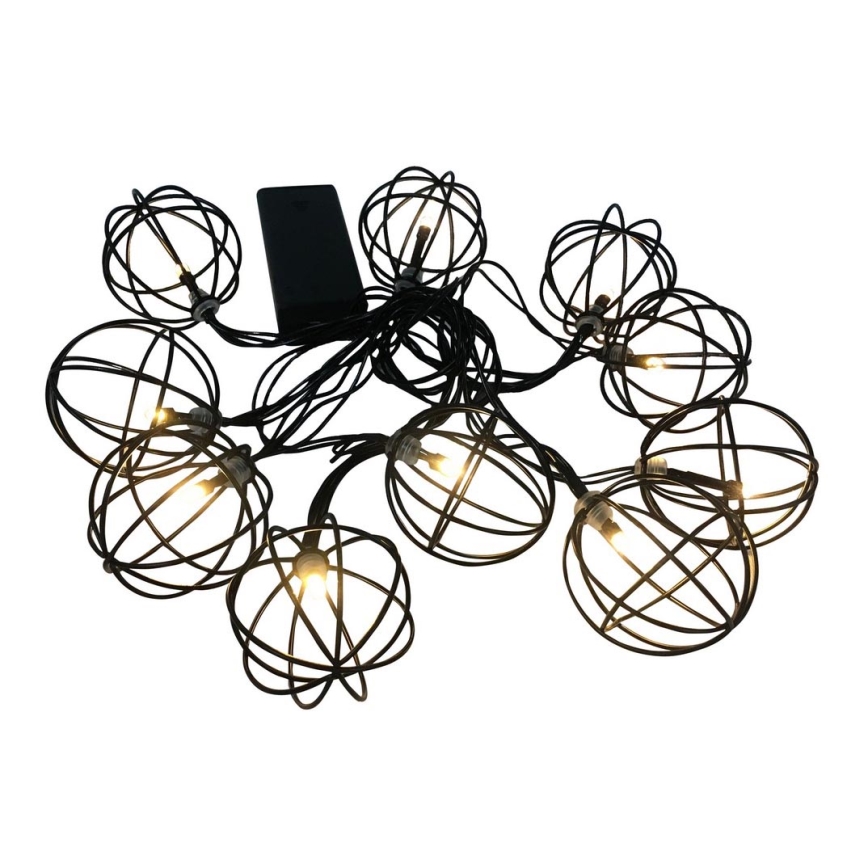 LED Dekoratyvinis apšvietimas VIIBORG 10xLED/2xAA