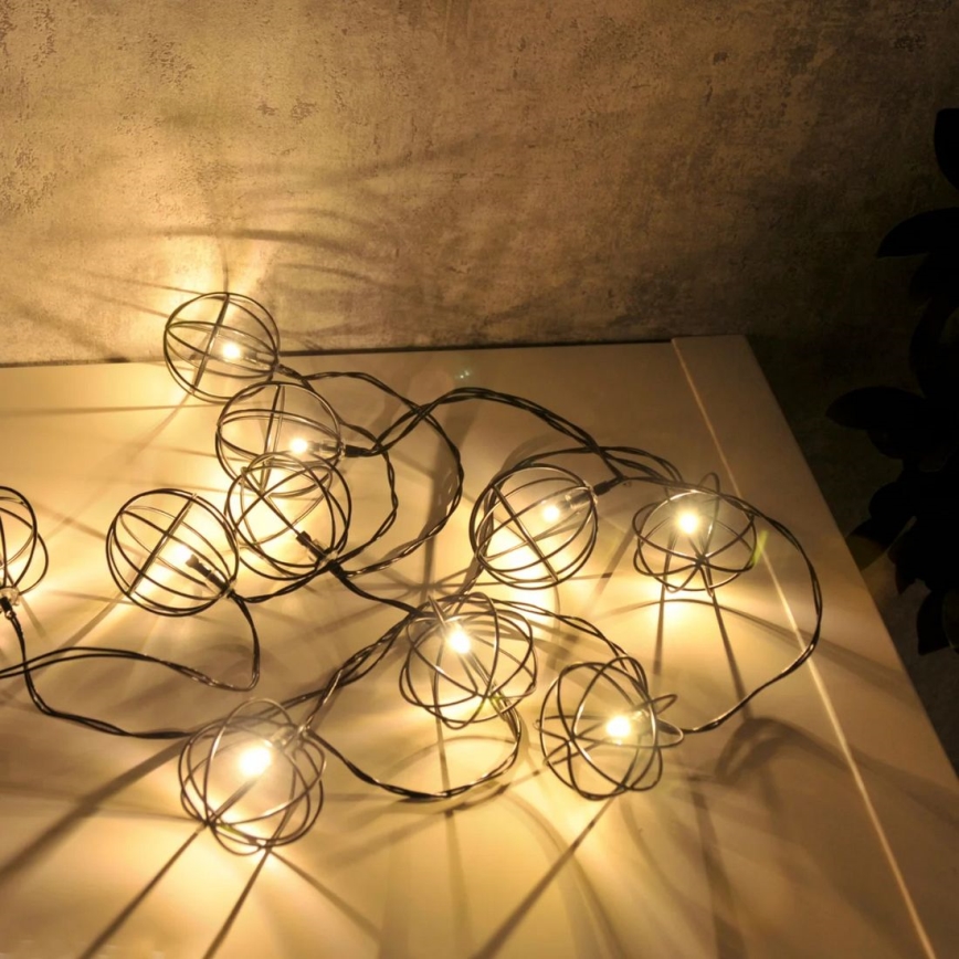 LED Dekoratyvinis apšvietimas VIIBORG 10xLED/2xAA
