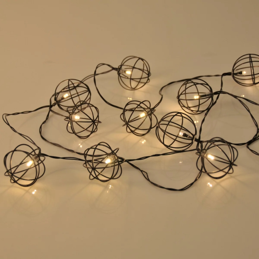 LED Dekoratyvinis apšvietimas VIIBORG 10xLED/2xAA