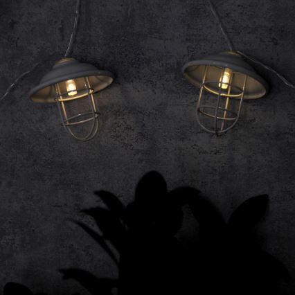LED Dekoratyvinis lauko šviestuvas LOFT 10xLED/2xAA
