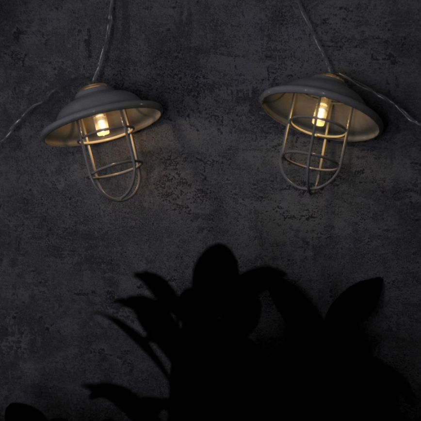 LED Dekoratyvinis lauko šviestuvas LOFT 10xLED/2xAA