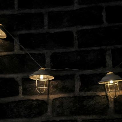 LED Dekoratyvinis lauko šviestuvas LOFT 10xLED/2xAA