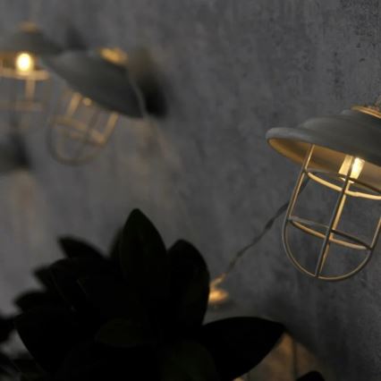 LED Dekoratyvinis lauko šviestuvas LOFT 10xLED/2xAA