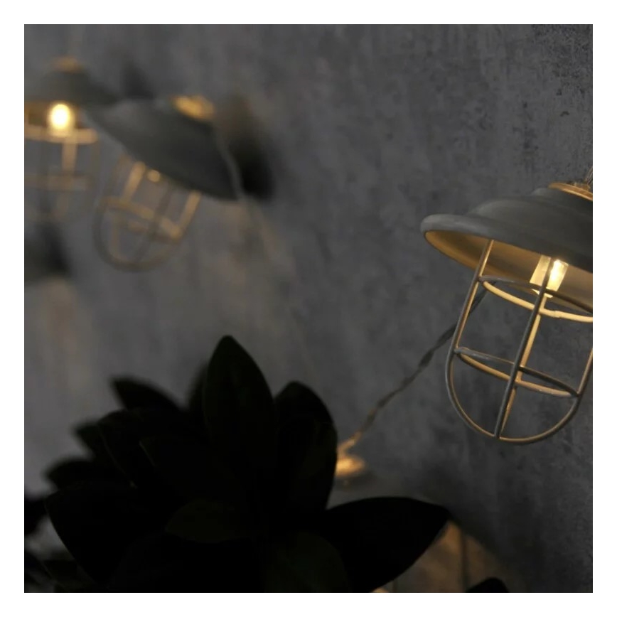 LED Dekoratyvinis lauko šviestuvas LOFT 10xLED/2xAA
