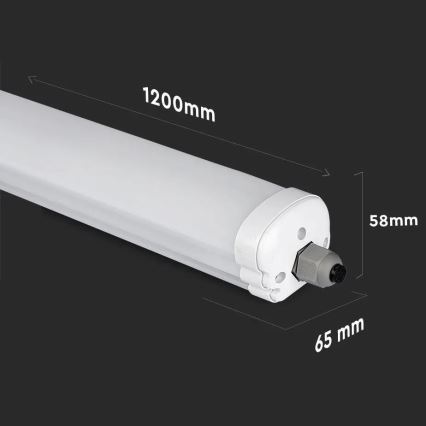 LED Didelio našumo fluorescencinis šviestuvas G-SERIES LED/36W/230V 4500K 120cm IP65