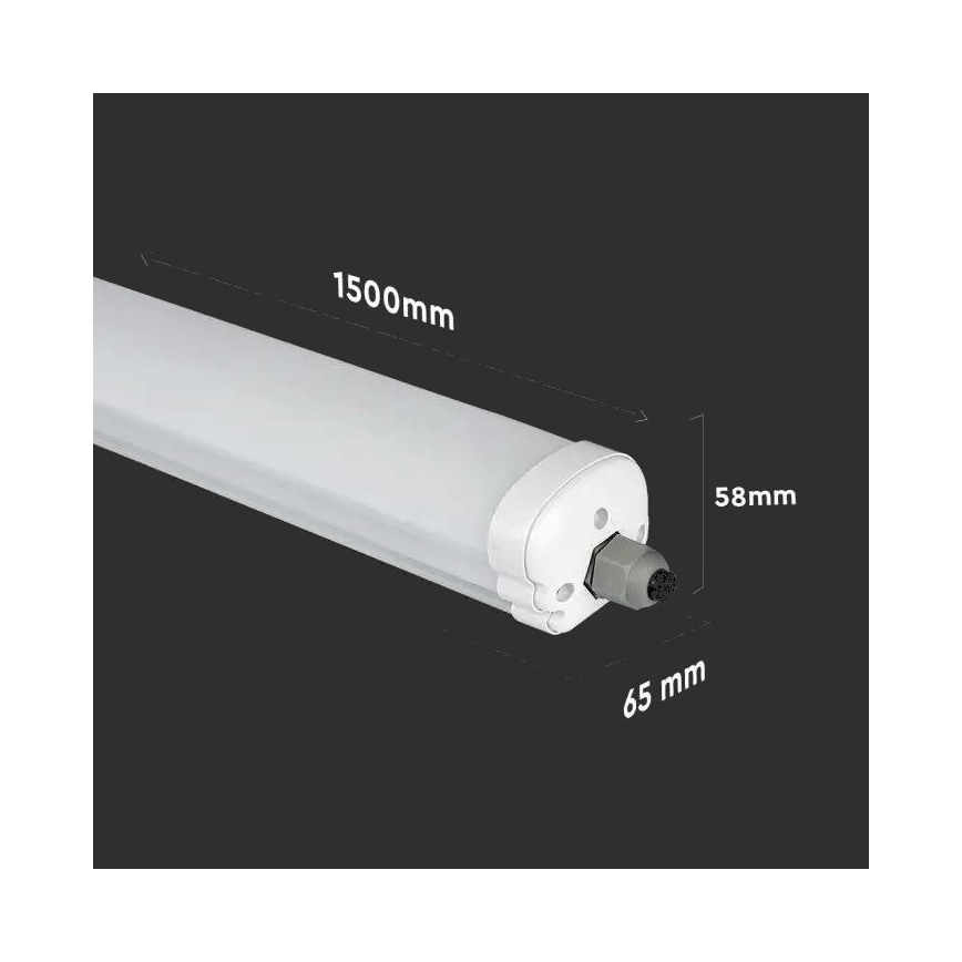 LED Didelio našumo fluorescencinis šviestuvas G-SERIES LED/48W/230V 4000K 150cm IP65