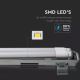 LED Didelio našumo fluorescencinis šviestuvas T8 2xG13/10W/230V 4000K 60cm IP65