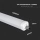 LED Didelio našumo fluorescencinis šviestuvas X-SERIES LED/24W/230V 6500K 120cm IP65