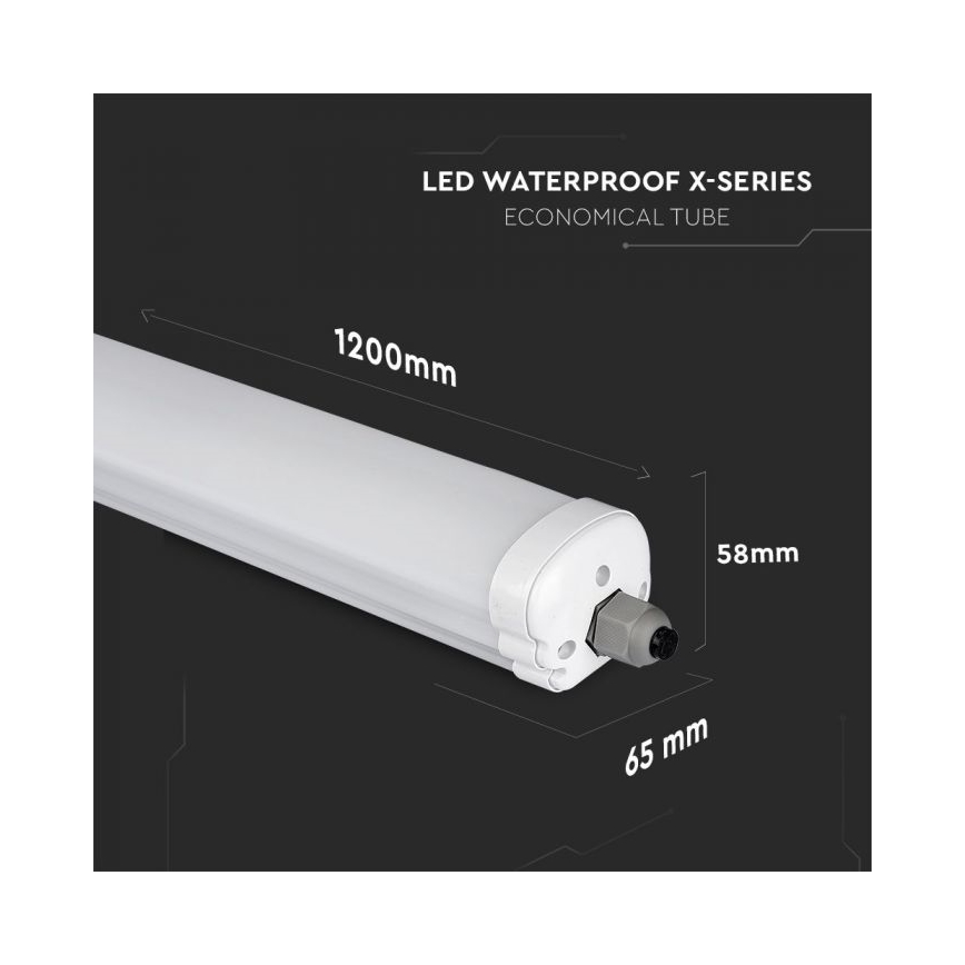 LED Didelio našumo fluorescencinis šviestuvas X-SERIES LED/24W/230V 6500K 120cm IP65