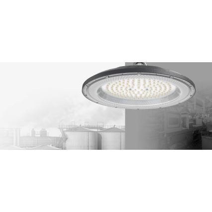 LED Didelio našumo techninis šviestuvas HIGHBAY LED/200W/230V 4500K IP65 pilka