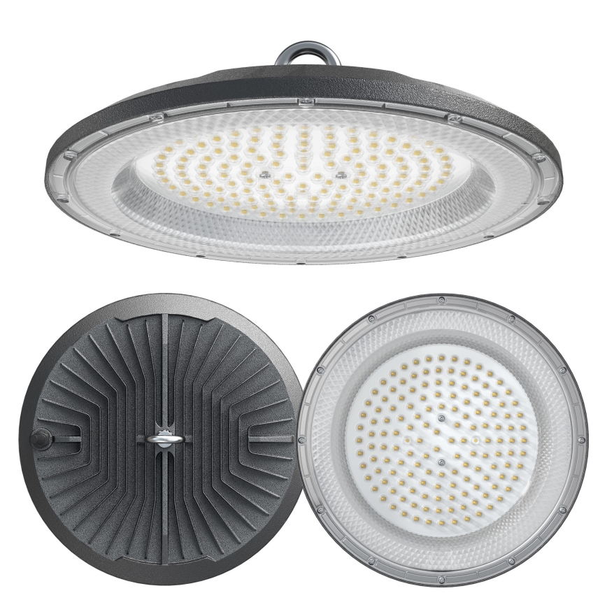 LED Didelio našumo techninis šviestuvas HIGHBAY LED/200W/230V 4500K IP65 pilka