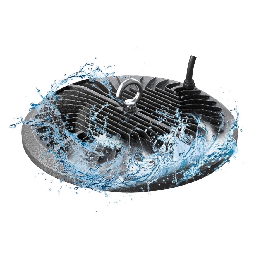LED Didelio našumo techninis šviestuvas HIGHBAY LED/200W/230V 4500K IP65 pilka