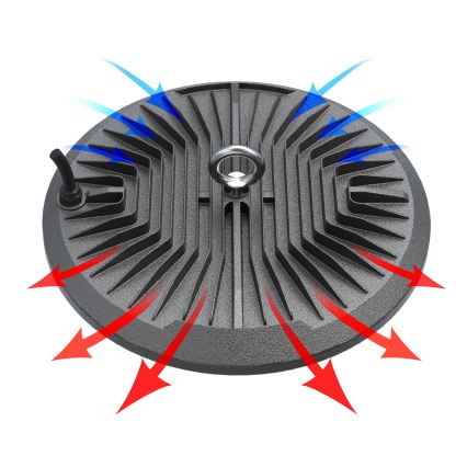 LED Didelio našumo techninis šviestuvas HIGHBAY LED/200W/230V 4500K IP65 pilka