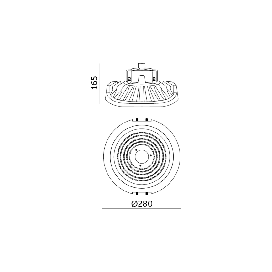 LED šviesos reguliavimas technical heavy-duty šviestuvas NINA HIGHBAY LED/110W/230V 4000K IP65