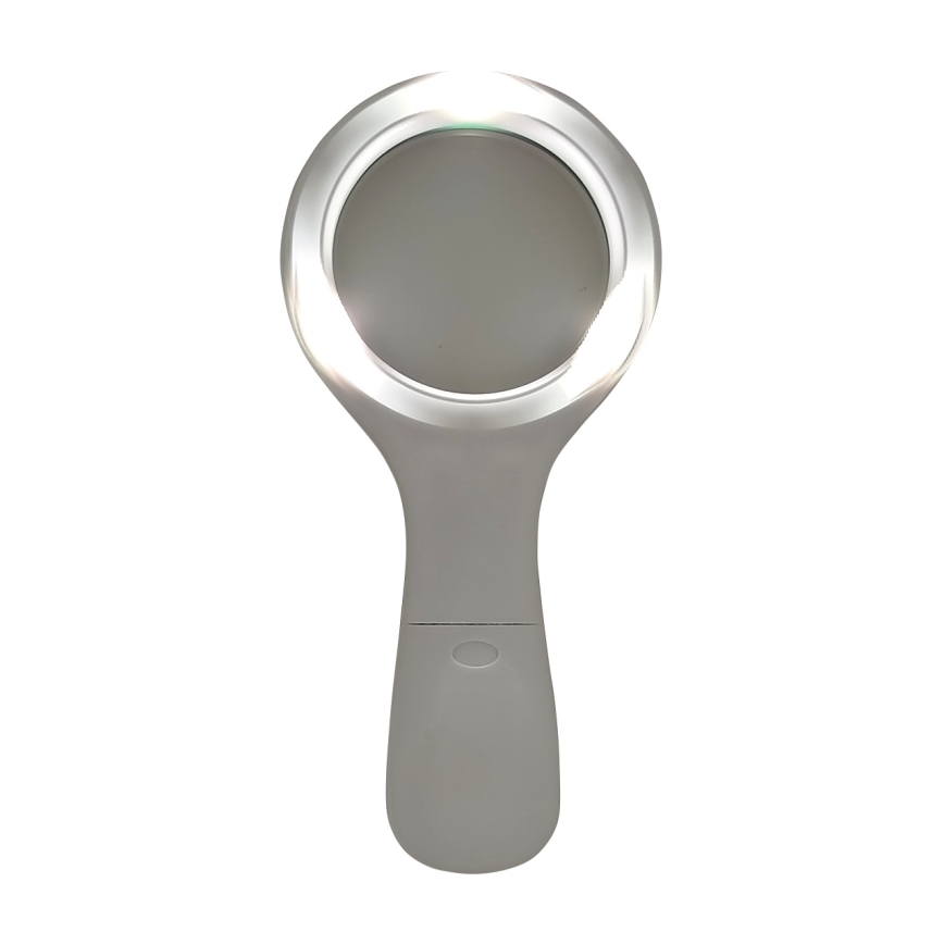 LED didinamasis stiklas 3× padidinimas su LED apšvietimu/3W/2xAAA IP22