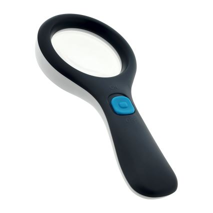 LED didinamasis stiklas 3× padidinimas su LED apšvietimu/3W/2xAAA IP22