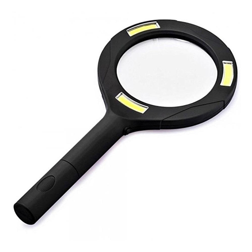 LED Didintuvas 5×ZOOM su foniniu apšvietimu LED/3W/2xAA IP44