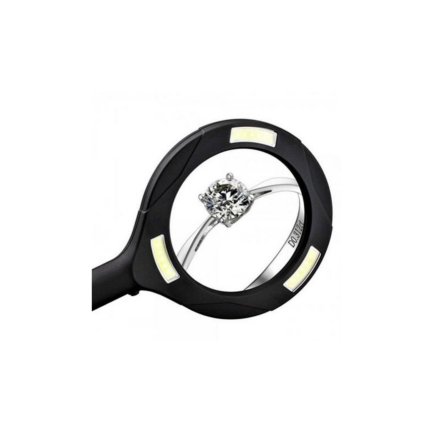 LED Didintuvas 5×ZOOM su foniniu apšvietimu LED/3W/2xAA IP44
