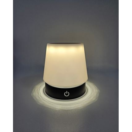 LED dimeriuojama jutiklinė stalinė lempa LED/3W/5V USB 800 mAh balta