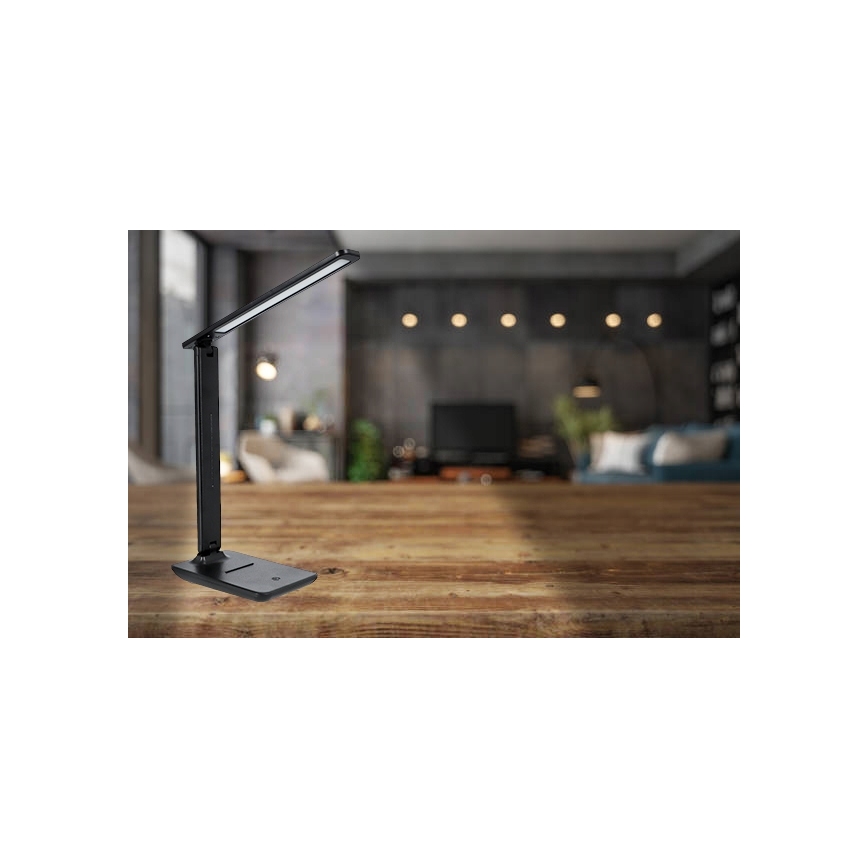 LED dimeriuojama jutiklinė stalinė lempa LED/6W/230V 3000/4000/6000K juoda