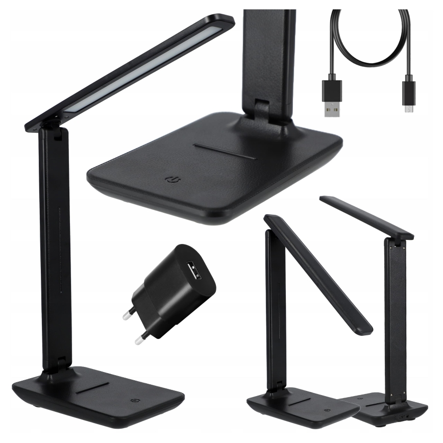 LED dimeriuojama jutiklinė stalinė lempa LED/6W/230V 3000/4000/6000K juoda