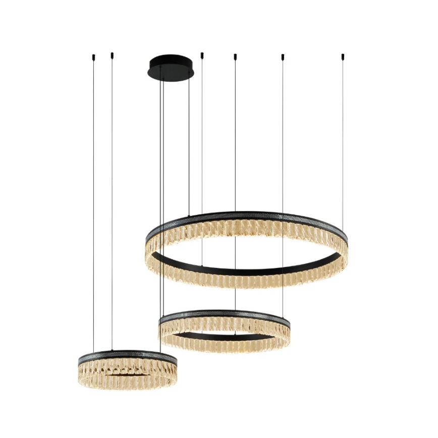 Reguliuojama LED krištolinė liustra ant laido THALIA LED/120W/230V 3000-6000K + nuotolinis valdymas