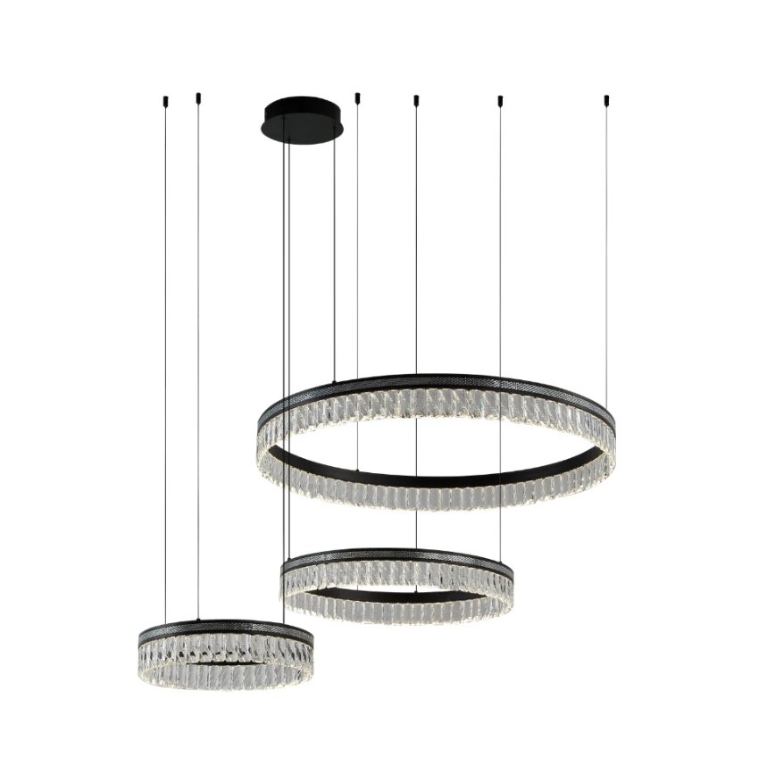 Reguliuojama LED krištolinė liustra ant laido THALIA LED/120W/230V 3000-6000K + nuotolinis valdymas