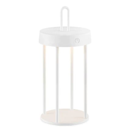 Reguliuojamo ryškumo lauko įkraunama jutiklinė stalinė lempa GENTLE LED/1,5W/3,7V 3000 mAh IP44 balta