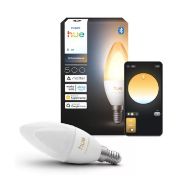 LED Dimeriuojama lemputė Philips Hue White Ambiance B39 E14/3,7W/230V 1000-20000K