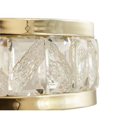 Reguliuojamas LED krištolinis pakabinamas šviestuvas ant troselio ENRIQUE LED/50W//230V 3000-6000K + nuotolinis valdymas