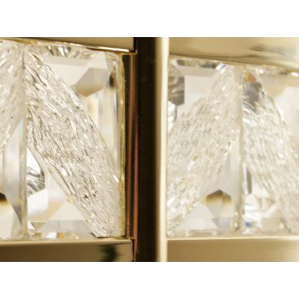 Reguliuojamas LED krištolinis pakabinamas šviestuvas ant troselio ENRIQUE LED/50W//230V 3000-6000K + nuotolinis valdymas