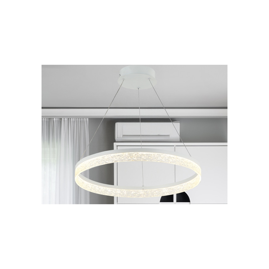 Dimeriuojama LED liustra ant laido ALIANZ LED/60W/230V 3000-6000K skersmuo 80 cm + nuotolinio valdymo pultas
