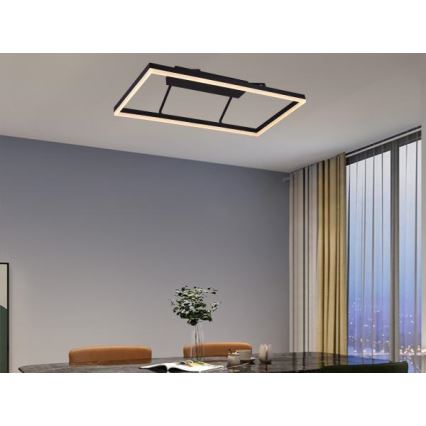 LED dimeriuojama prigludusi liustra LED/55W/230V 3000-6500K + su nuotoliniu pulteliu