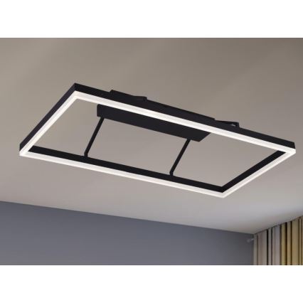 LED dimeriuojama prigludusi liustra LED/55W/230V 3000-6500K + su nuotoliniu pulteliu