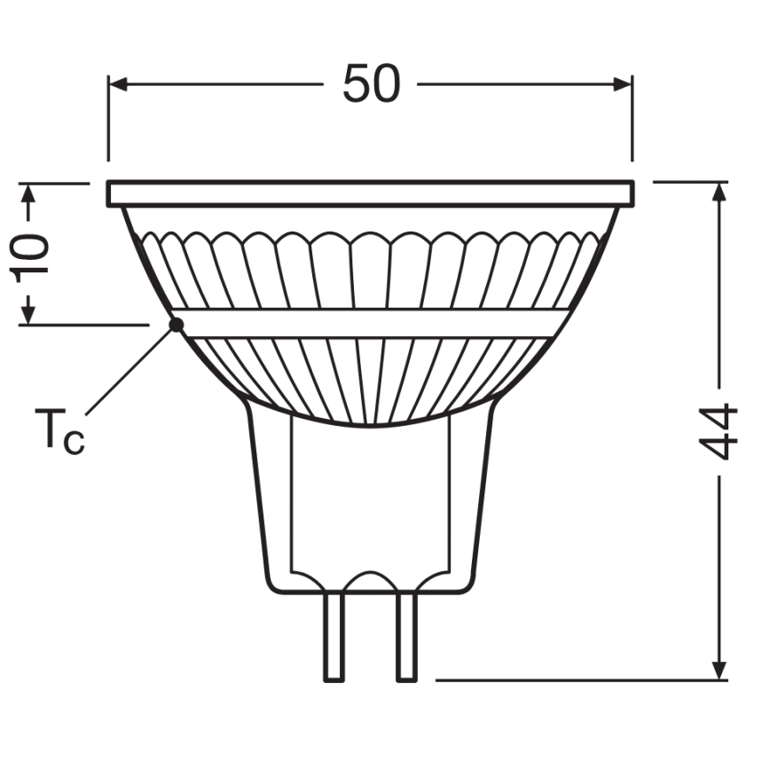 LED dimeriuojama reflektorinė lemputė MR16 GU5,3/6,6W/12V 3000K 36° CRI 97 - Ledvance