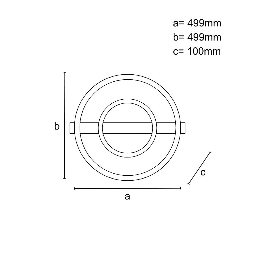 LED dimeriuojamas lubinis šviestuvas LED/60W/230V 3000-6500K + nuotolinis valdymas