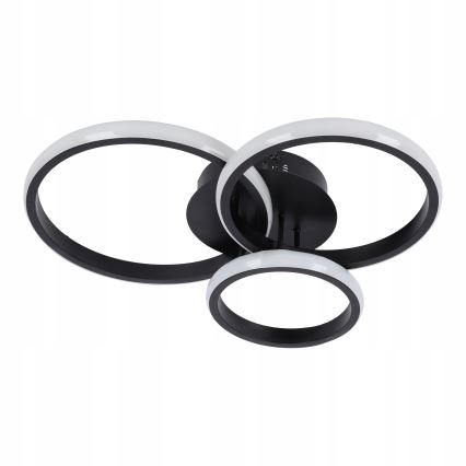 Dimeriuojamas LED lubų šviestuvas LED/70W/230V 3000-6500K juodas + nuotolinio valdymo pultas