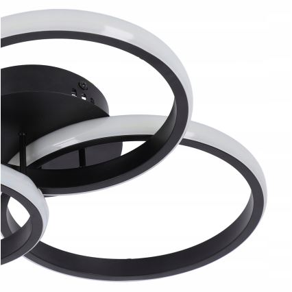 Dimeriuojamas LED lubų šviestuvas LED/70W/230V 3000-6500K juodas + nuotolinio valdymo pultas