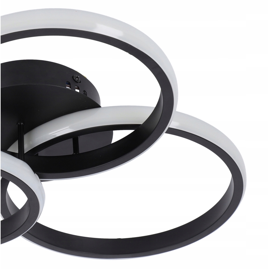 Dimeriuojamas LED lubų šviestuvas LED/70W/230V 3000-6500K juodas + nuotolinio valdymo pultas