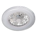 LED Dimeriuojamas lubinis šviestuvas su ventiliatoriumi EGYPT LED/48W/230V 3000-6500K baltas + nuotolinis pultas