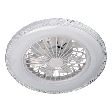 LED Dimeriuojamas lubinis šviestuvas su ventiliatoriumi EGYPT LED/48W/230V 3000-6500K baltas + nuotolinis pultas