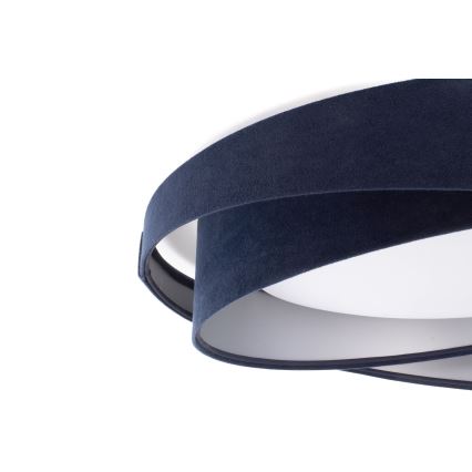 LED reguliuojamo ryškumo lubų šviestuvas SMART GALAXY MODERN LED/24W/230V 3000-6500K skersmuo 55 cm mėlynas/sidabrinis + su nuotolinio valdymo pultu
