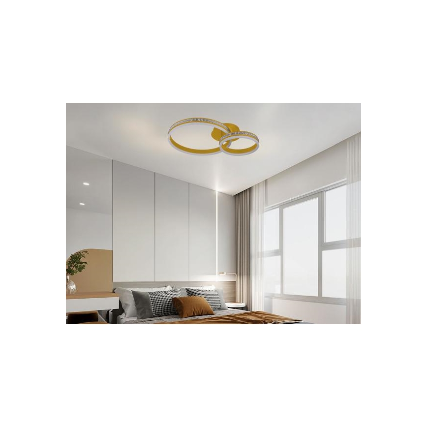 LED dimeriuojamas paviršinis šviestuvas LED/110W/230V 3000-6500K + nuotolinis valdymas