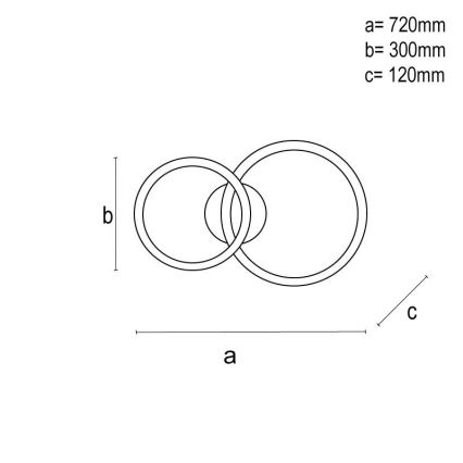 LED dimeriuojamas prigludęs šviestuvas LED/110W/230V 3000-6500K + nuotolinio valdymo pultas