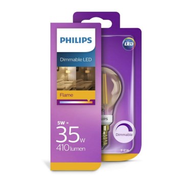 LED Dimmable Elektros lemputė VINTAGE Philips E14/5W/230V 2500K