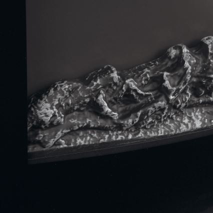 LED elektrinis židinys su šildymo funkcija LED/2000W/230V + nuotolinis valdymas