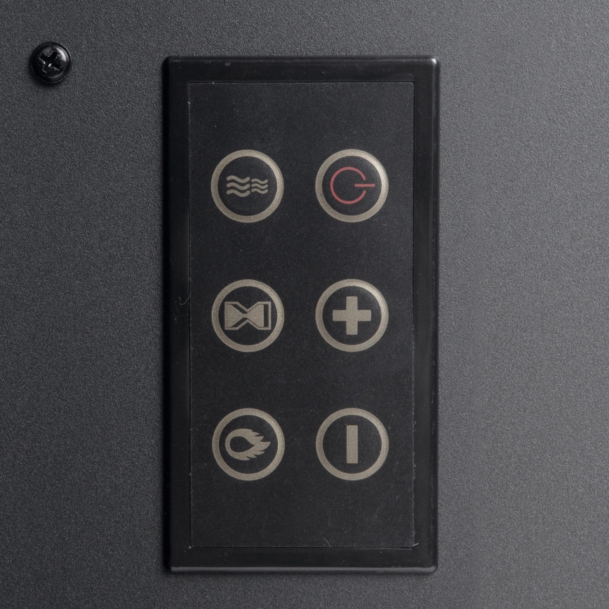 LED elektrinis židinys su šildymo funkcija LED/2000W/230V + nuotolinis valdymas