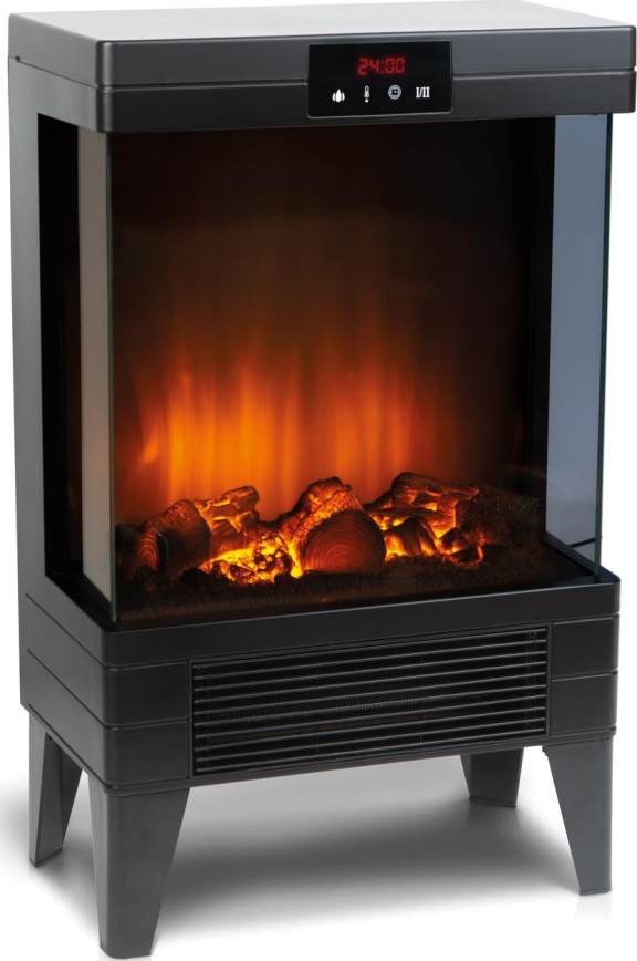 LED elektrinis židinys su šildymo funkcija LED/2000W/230V + nuotolinis valdymas